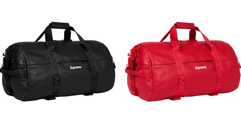 supreme duffle bag replica|supreme duffle bag leather.